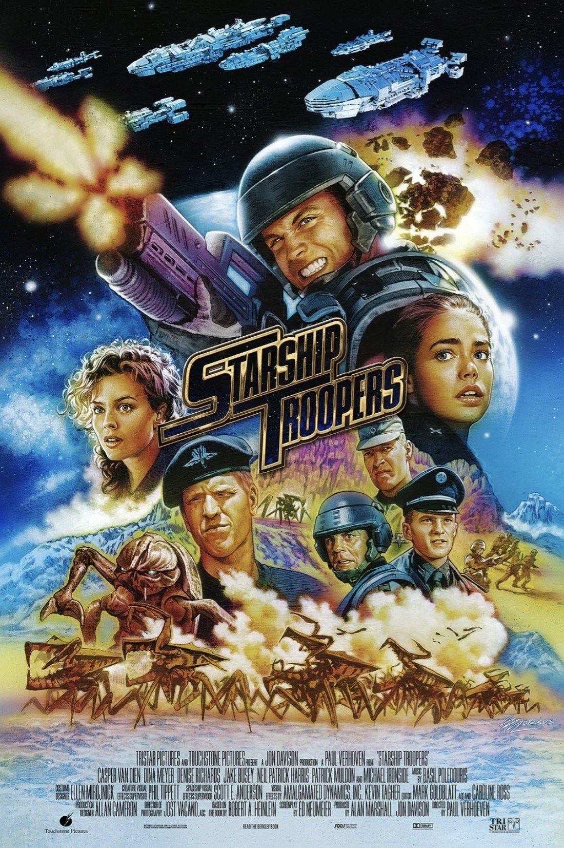STARSHIP TROOPERS Poster Art Created By Artist Roger Motzkus — GeekTyrant